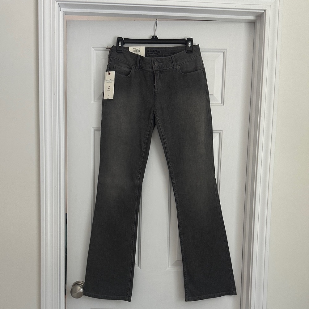 Simply Vera Vera Wang Women's Charcoal Boot Cut Jeans